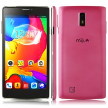 Mijue G6 Smartphone Android 4.4 MTK6572W Dual Core 5.5 Inch Smart Wake 3G Pink