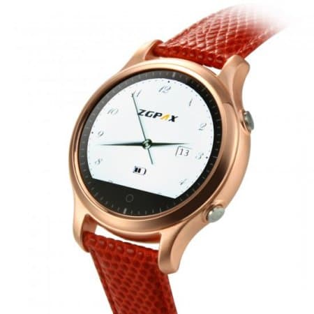 ZGPAX S360 Smart Bluetooth Watch 1.22 Inch SOS Button for IOS Android Smartphone Red
