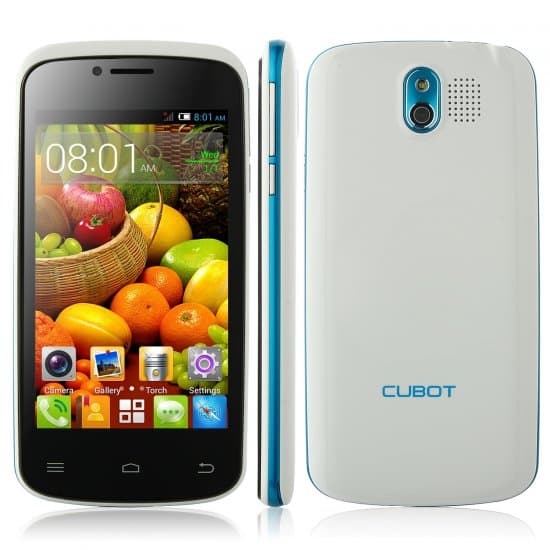 Cubot GT95 Smartphone MTK6572W Dual Core 4.0 Inch Android 4.4 - White