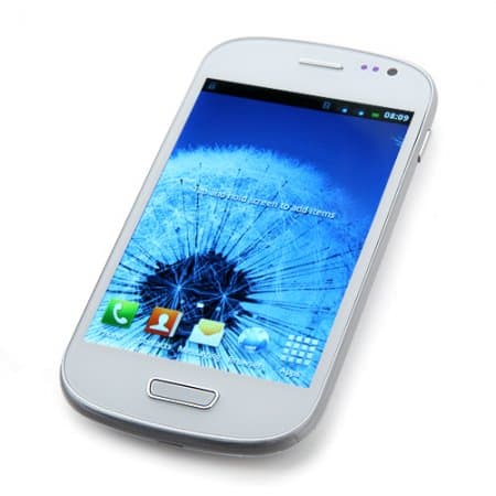 Mini I9300 Smartphone Android 2.3 SC8810 1.0GHz 4.0 Inch WiFi FM -White