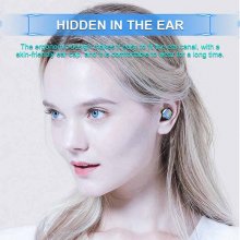 Waterproof Wireless Mini Headphone Noise Cancel Mic Earbuds Earphone LED Display Headphone With Charger Case For Smart Phone