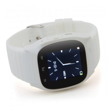 Rwatch M26S 1.44" IP57 Smart Bluetooth Watch with Mic Pedometer Push Messages White