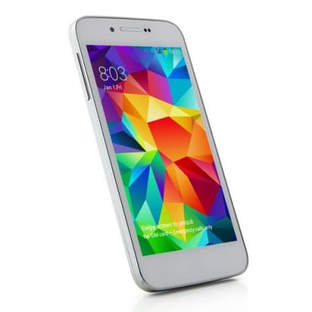 Tengda Mini S5 Smartphone Android 4.2 MTK6572W Dual Core 4.4 Inch 3G GPS White