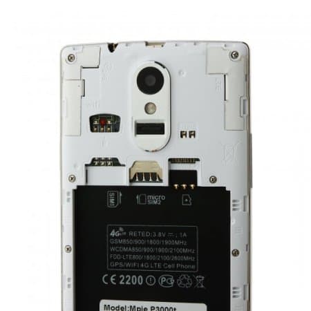Tengda P3000T Smartphone 4G LTE MTK6592T 2.0GHz 2GB 16GB NFC Fingerprint 5.0 Inch-White