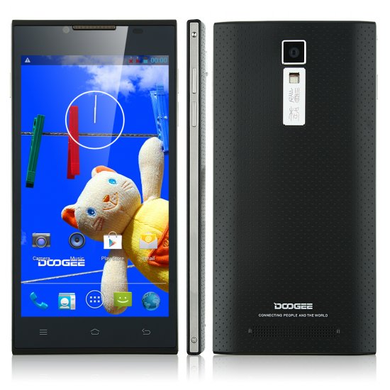 DOOGEE TURBO DG2014 Smartphone MTK6582 Quad Core 5.0 Inch IPS OGS Screen 3G Black