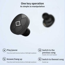 9D Stereo Sound TWS Earphones Bluetooth Waterproof Headphone Touch Button HD Call Headsets With Charging Box for All Smart Phones