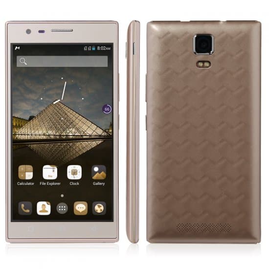 Tengda P7 Smartphone 5.0 Inch QHD Screen Quad Core Android 4.4 3G GPS Gold
