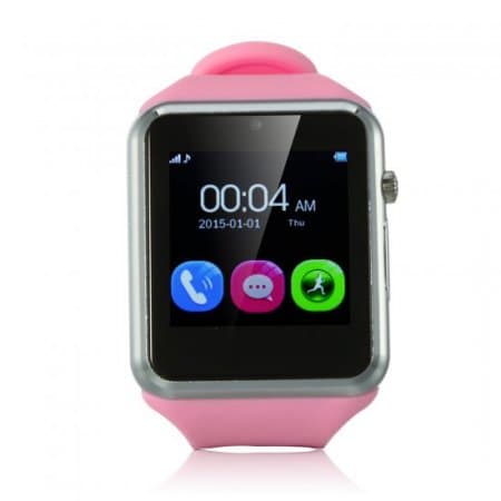 ZGPAX S79 Smart Watch Phone 1.54 Inch Touch Screen Bluetooth Camera FM Pink