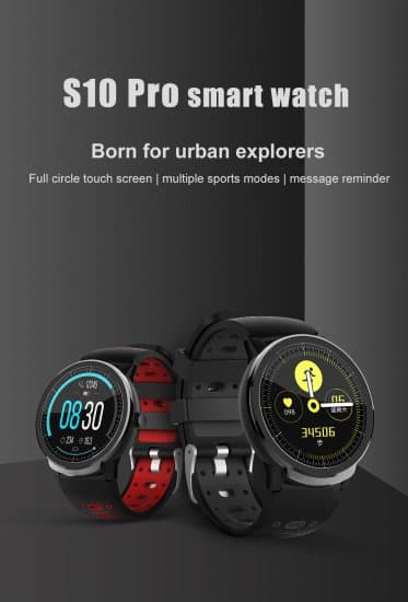 Outdoor sport smartwatch fitness watch heart rate blood pressure step calorie alarm clock multifunctional Bluetooth health smart watch
