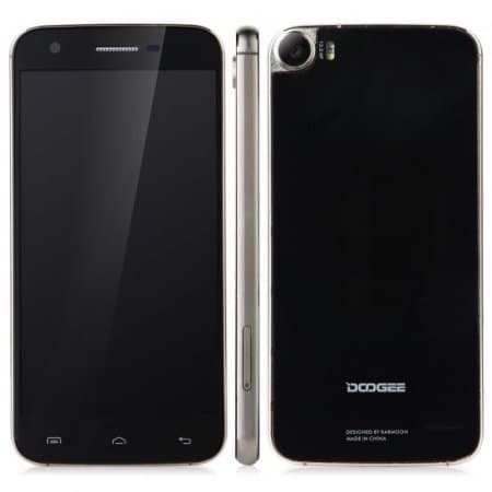 DOOGEE F3 4G Smartphone Glass Shell 5.0 Inch HD Octa Core Android 5.1 2GB 16GB Black