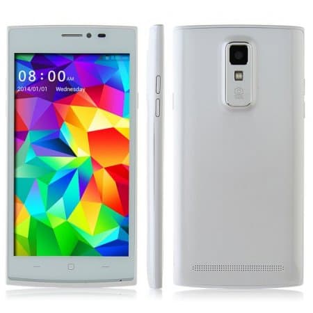 JIAKE V17 Smartphone Android 4.2 MTK6572W 5.0 Inch QHD Screen 3G GPS White
