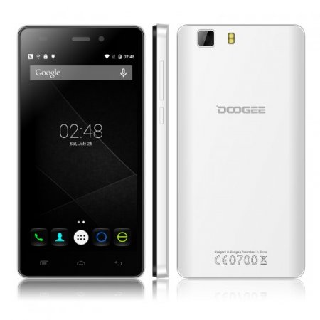 DOOGEE X5 Smartphone 5.0 Inch HD Screen MTK6580 Quad Core Android 5.1 1GB 8GB White