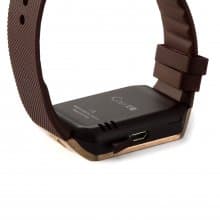 iCou I5 Smart Watch Phone 1.54 Inch Touch Screen Bluetooth Camera FM Brown