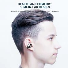 TWS Noise Reduction Earphones HiFi Sound Headphones Semi In Ear Gaming Sport Earbuds Binaural Call Headsets With Charging Box