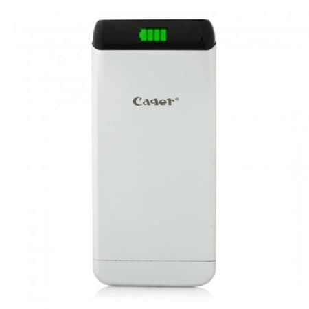 Cager S15 5500mAh Ultrathin Double USB Power Bank for Smartphones Tablet PC White