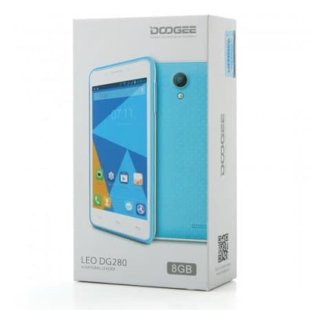 DOOGEE LEO DG280 Smartphone Anti-shock Android 5.0 MTK6582 1GB 8GB 4.5 Inch Blue