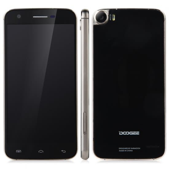 DOOGEE F3 4G Smartphone Glass Shell 5.0 Inch HD Octa Core Android 5.1 2GB 16GB Black