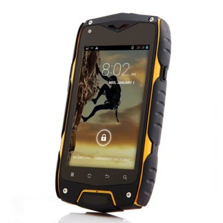 Tengda Z6 Smartphone IP68 MTK6572W Android 4.2 4.0 Inch IPS Screen 3G GPS Orange