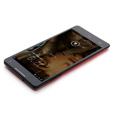 S8 Smartphone Android 4.2 MTK6589 Quad Core 6.0 Inch HD Screen 3G Gesture Sensing 1GB 16GB -Red