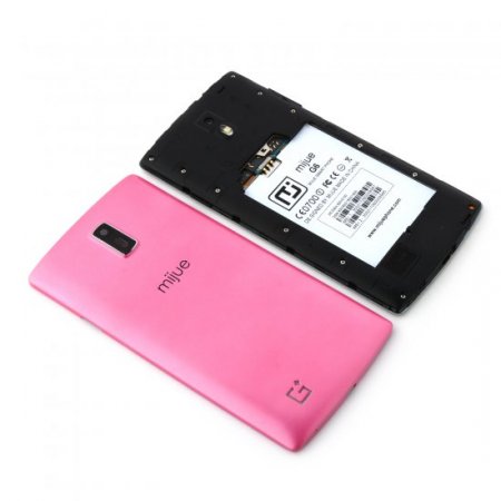 Mijue G6 Smartphone Android 4.4 MTK6572W Dual Core 5.5 Inch Smart Wake 3G Pink
