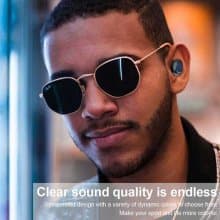Hands Free Touch Key Earphone Bluetooth Wireless Earbuds Auto Pairing HiFi Call Headset Sport Music Headphones With Charger Case