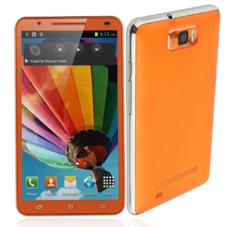 U89 Smartphone Android 4.2 MTK6589 Quad Core 1.2GHz 6.0 Inch GPS 3G -Yellow