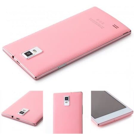 Tengda N907 Smartphone Android 4.4 MTK6572W 5.5 Inch QHD Screen Smart Wake Pink