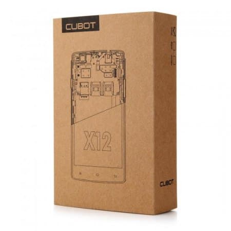 Cubot X12 4G Smartphone 64bit 5.0 Inch Android 5.1 MTK6735M Quad Core 1GB 8GB Black