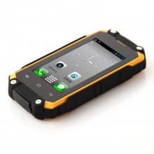 J5 Smartphone IP54 Tri-proof MTK6572W Dual Core Android 4.2 3G 2.4 Inch Yellow