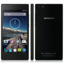 SISWOO Chocolate A5 Smartphone 4G 64bit Android 5.1 5.0 Inch IPS Screen 1GB 8GB- Black