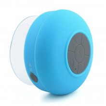 Portable Waterproof Stereo Wireless Bluetooth Speaker Handsfree with Suction Cup Blue