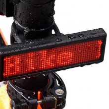 Outdoor Bike Warning Light Bicycle Taillight Advertising Lamp USB Charging for Backpack Helmet