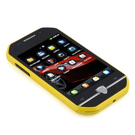 F599 Smartphone Android 2.3 MTK6515 3.4 Inch TFT Capacitive Screen - Yellow