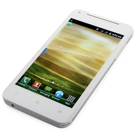 Used X920e Smart Phone Android 4.0 OS SC6820 1.0GHz 5.0 Inch 2.0MP Camera- White