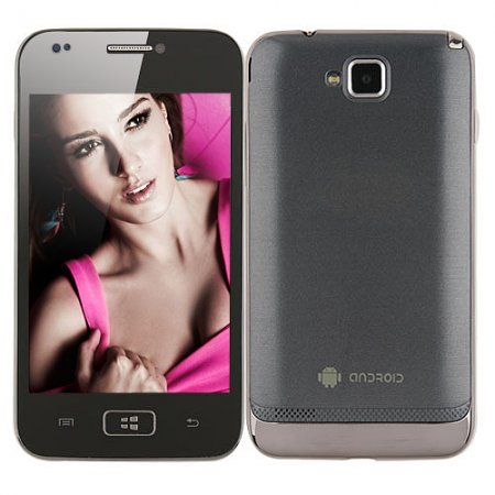 i8750 Smartphone Android 2.3 OS SC6820 1.0GHz 4.0 Inch 2.0MP Camera- Grey