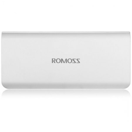 ROMOSS Sense 6 20000mAh External Power Bank 5V 2.1A for Smartphone Tablet PC- White