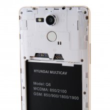 HYUNDAI Q6 4G Smartphone 64bit MTK6732 Quad Core 5.5 Inch HD Screen 3300mAh White