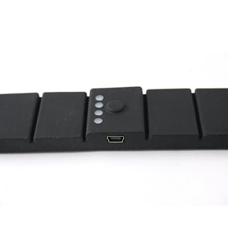 Power Bank Wrist 1500mAh Battery Charger Mini USB Port Black