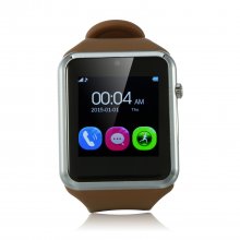 ZGPAX S79 Smart Watch Phone 1.54 Inch Touch Screen Bluetooth Camera FM Brown