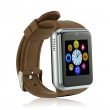 ZGPAX S79 Smart Watch Phone 1.54 Inch Touch Screen Bluetooth Camera FM Brown