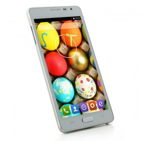 JIAKE N9100 Smartphone Android 4.4 MTK6582 Quad Core 1GB 8GB 5.5 Inch QHD Screen White