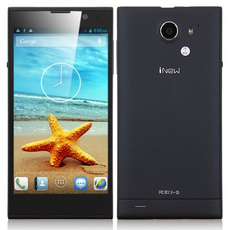 iNew V3 Ultrathin Smartphone 5.0 Inch Gorilla Glass MTK6582 1GB 16GB 3G NFC OTG- Black