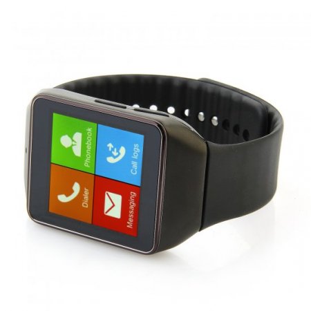 Atongm W006 Smart Bluetooth Watch 1.54 Inch Touch Screen with Mic - Black