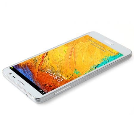 Tengda N8000 Smartphone Android 4.2 MTK6582 Quad Core 5.5 Inch 1GB 4GB 3G OTG Gesture Sensing White