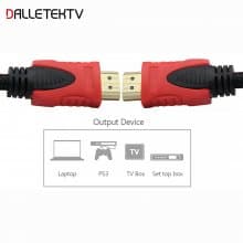 High Quality High Speed HDMI Cable Gold Plated Connection with Red, black and white mesh 1080P 1.5M