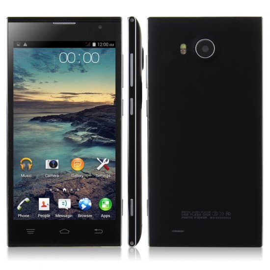 Tengda V8 Smartphone 5.0 Inch QHD Screen MTK6572W Android 4.4 3G GPS Smart Wake Black