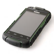 V5 Shockproof Smart Phone Android 2.3 MTK6515 1.0GHz WiFi 3.5 Inch Touch Screen- Green