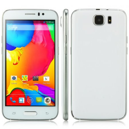JIAKE M6 Smartphone 5.0 Inch QHD Screen MTK6572W Dual Core Android 4.4 3G GPS White