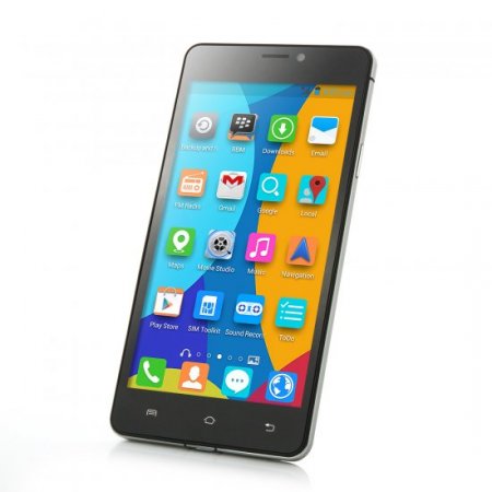 JIAKE V10 Smartphone Android 4.4 MTK6572W Dual Core 3G Smart Wake GPS 5.0 Inch - Black