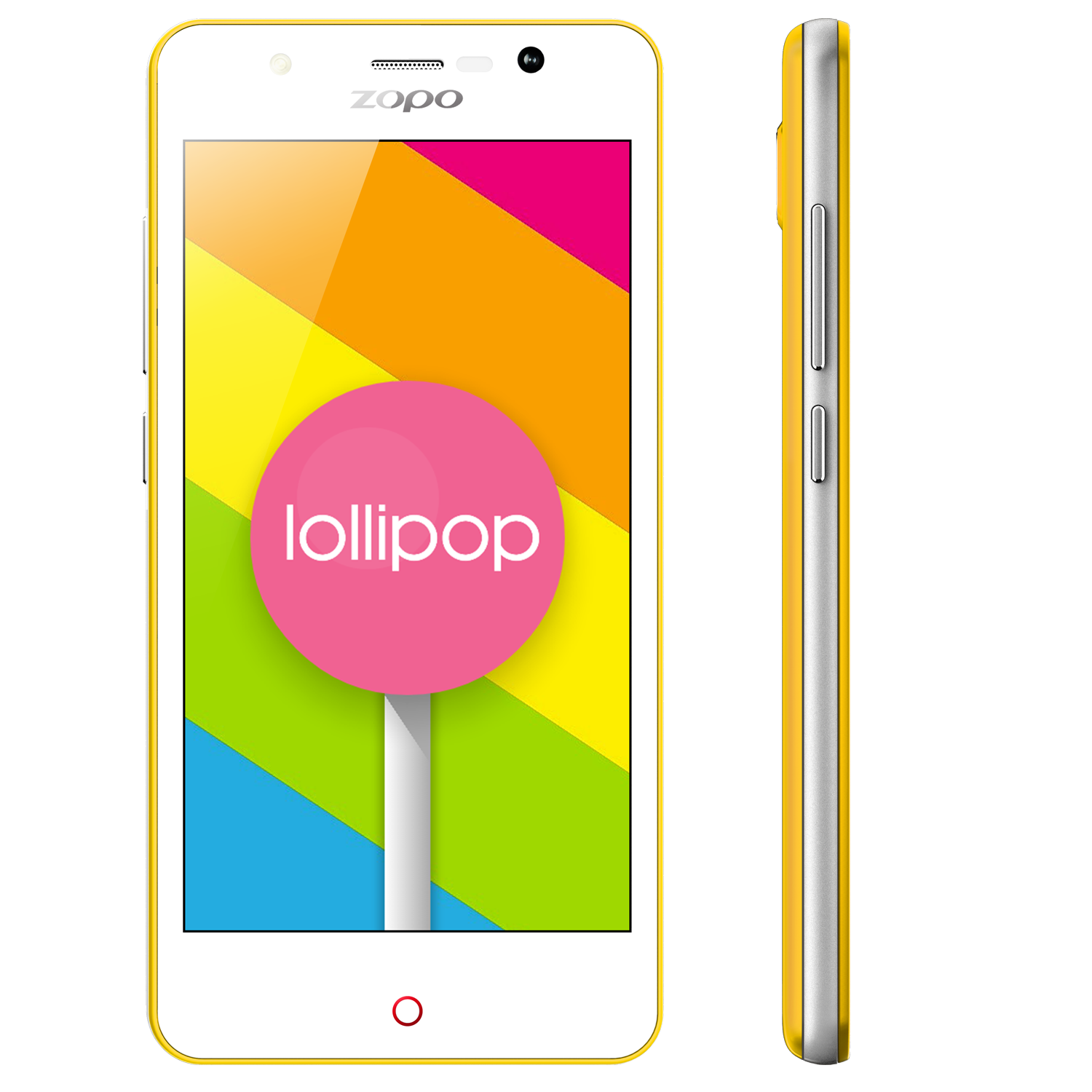 ZOPO ZP330 Smartphone 4G Android 5.1 64bit MTK6735M Quad Core 1GB 8GB 4.5 Inch Yellow